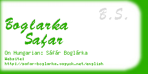boglarka safar business card